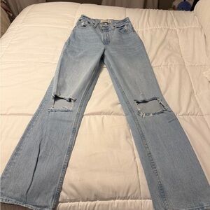 Abercrombie & Fitch The 90s Straight Ultra High Rise Curve Love 25/0R